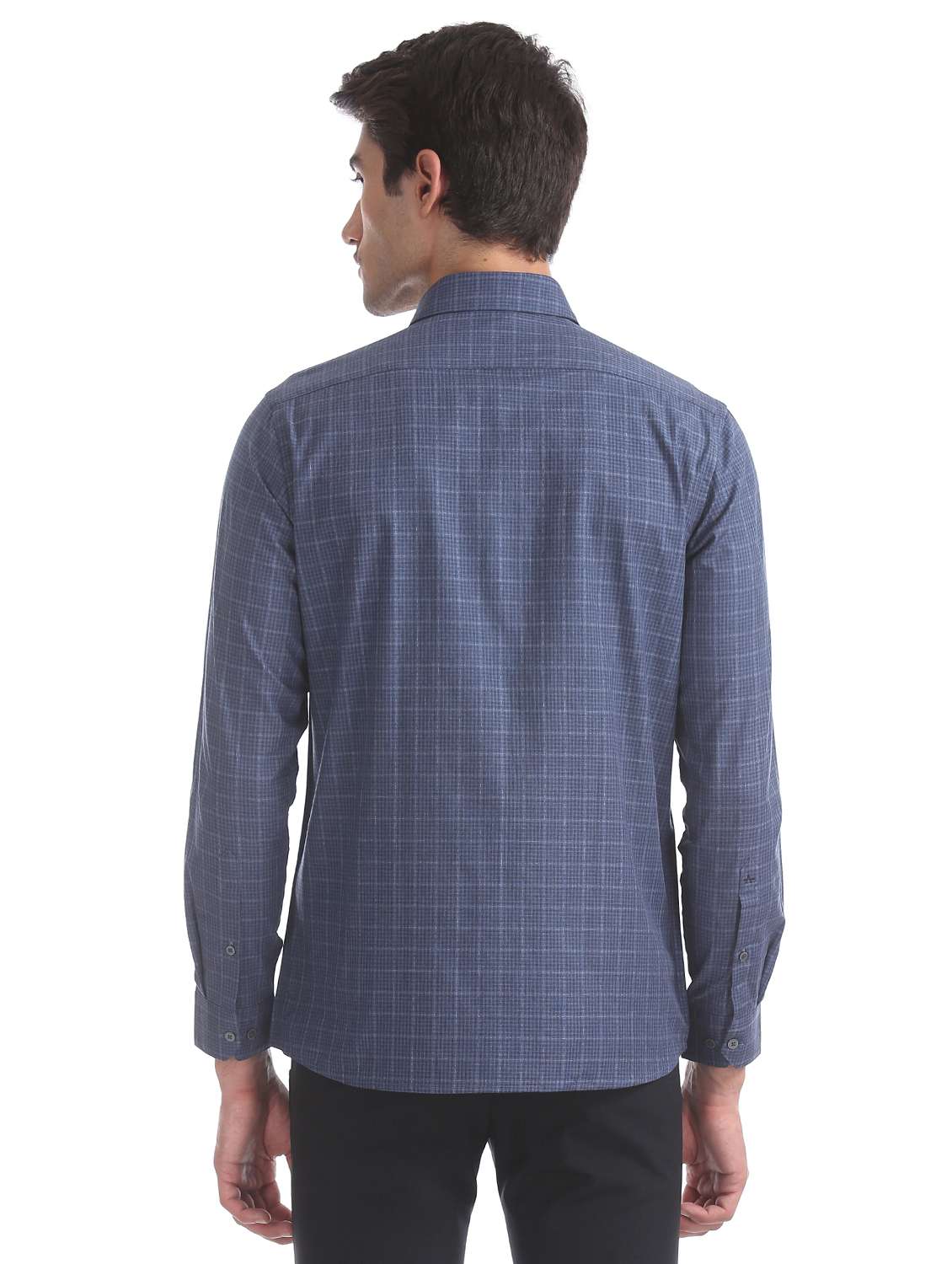 blue checkered formal shirt - 17739408 -  Standard Image - 2