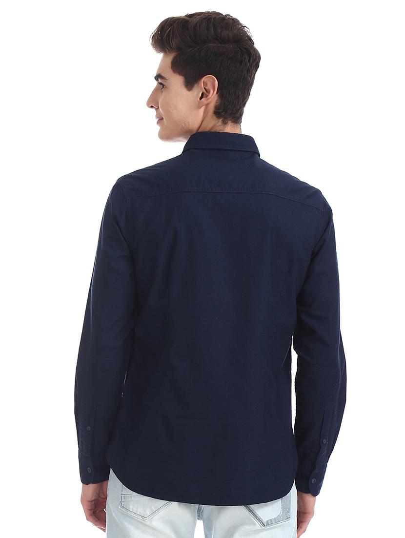 mens solid casual shirt - 17739492 - Standard Image - 2