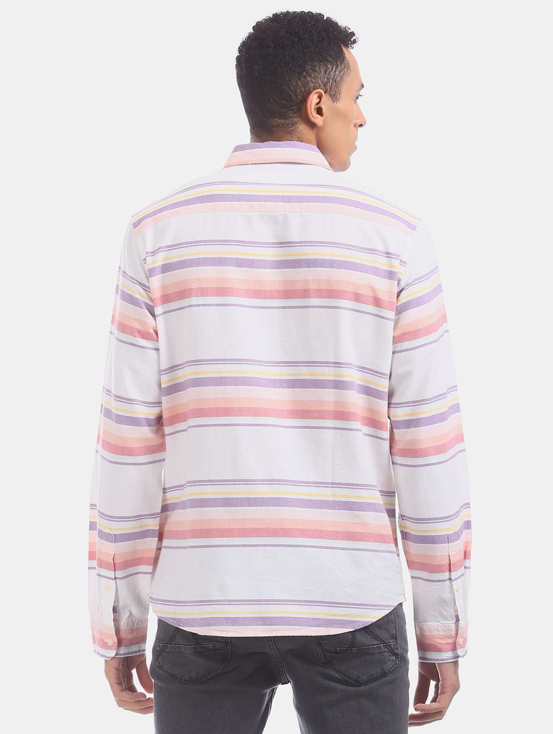 white striped casual shirt - 17739559 -  Standard Image - 2