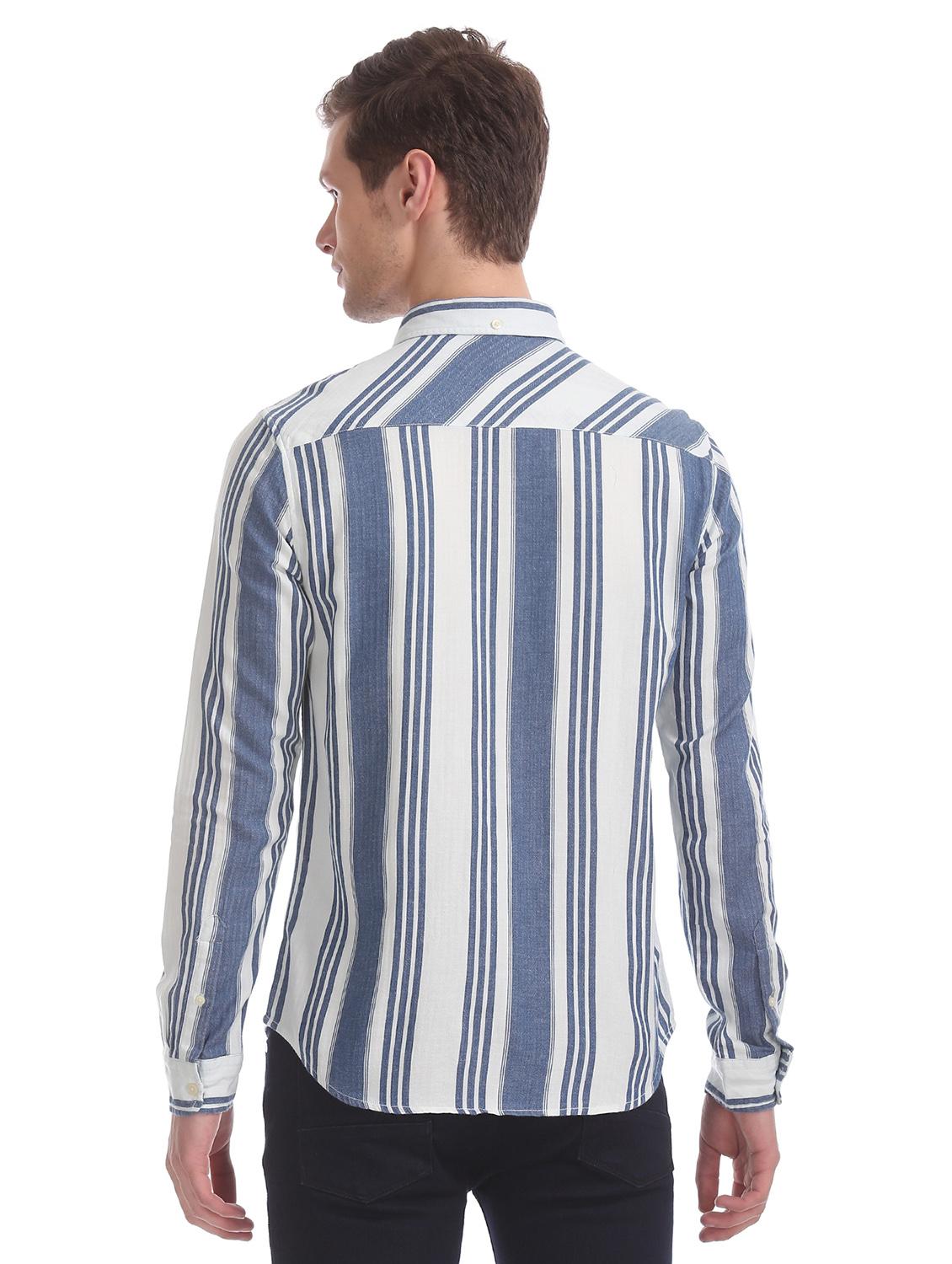 white striped casual shirt - 17739571 - Standard Image - 2