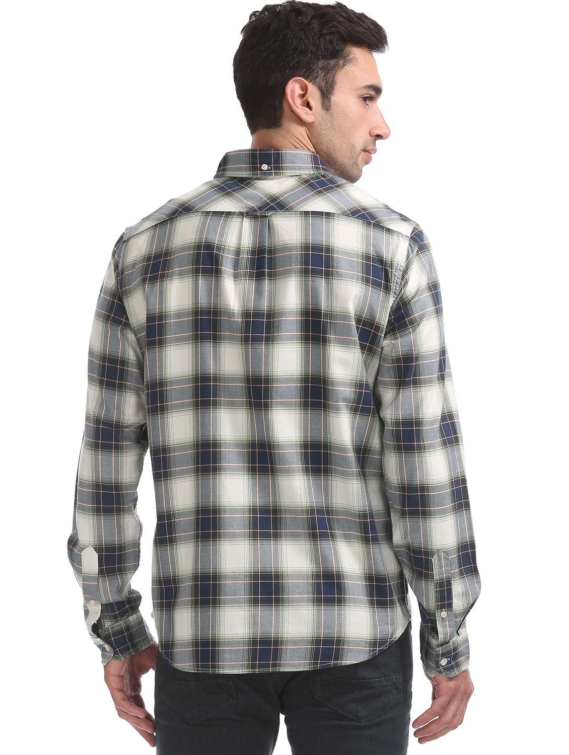 multi colored checkered casual shirt - 17739830 - Standard Image - 2