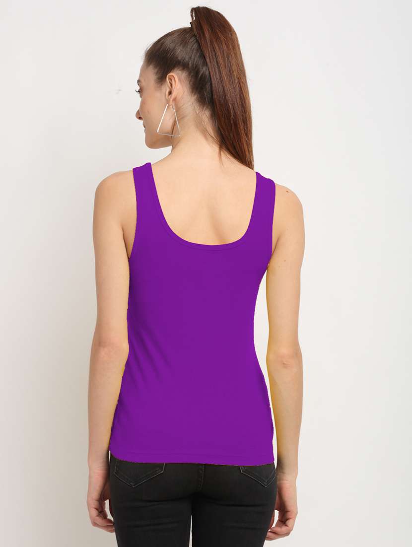 scoop neck solid camisole - 17740450 - Standard Image - 2