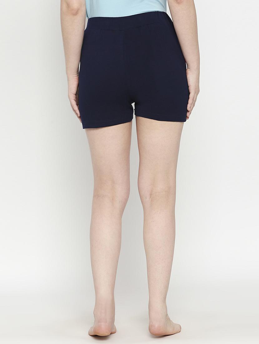 high rise solid shorts - 17740458 - Standard Image - 2