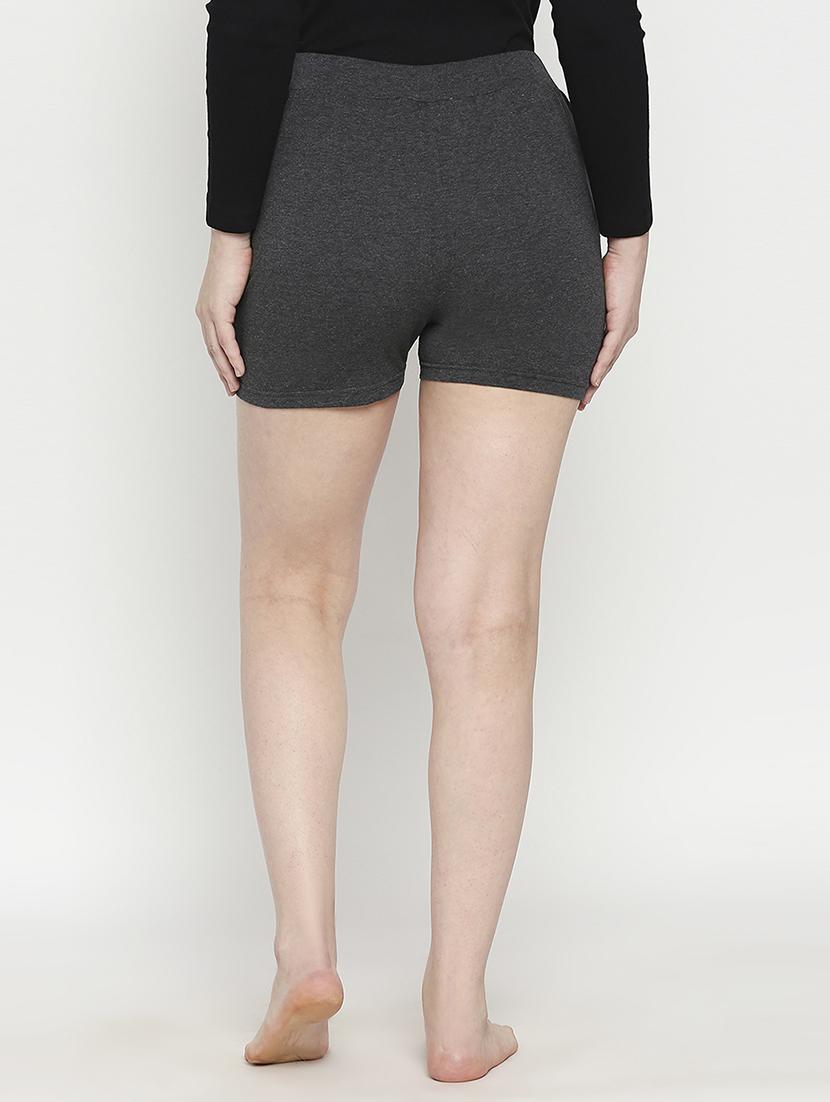 high rise solid shorts - 17740460 - Standard Image - 2