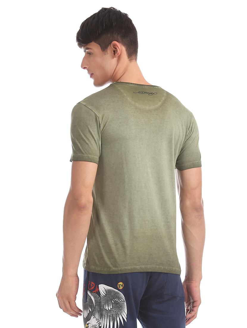 green front print t-shirt - 17740740 - Standard Image - 2