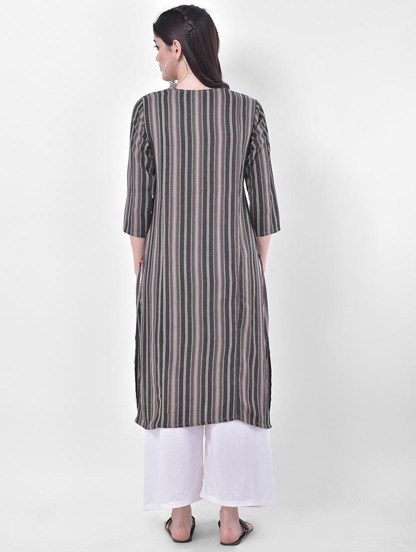 printed straight kurta - 17740941 - Standard Image - 2