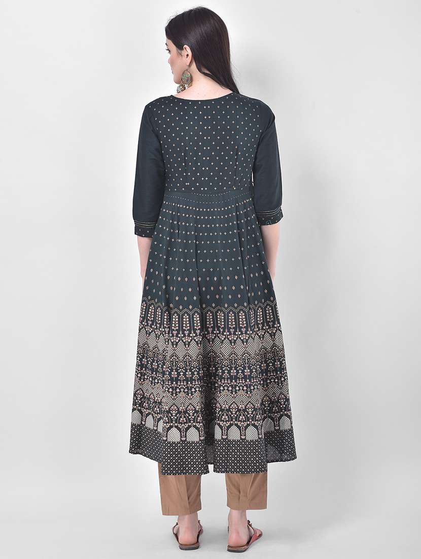 women's flared kurta - 17740963 - Standard Image - 2