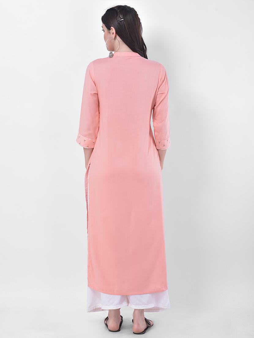 women's straight kurta - 17740978 - Standard Image - 2