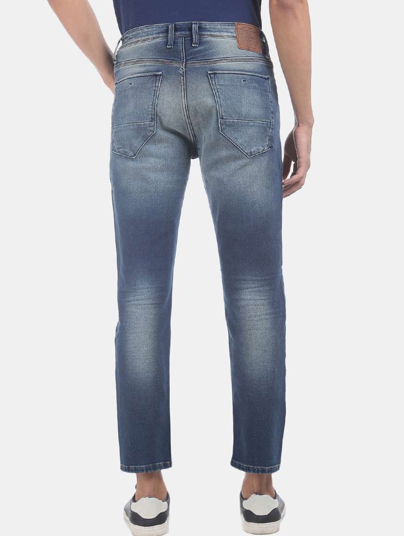 blue stone washed denim jeans - 17742347 - Standard Image - 2