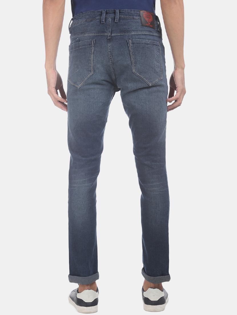 blue stone washed denim jeans - 17742374 - Standard Image - 2