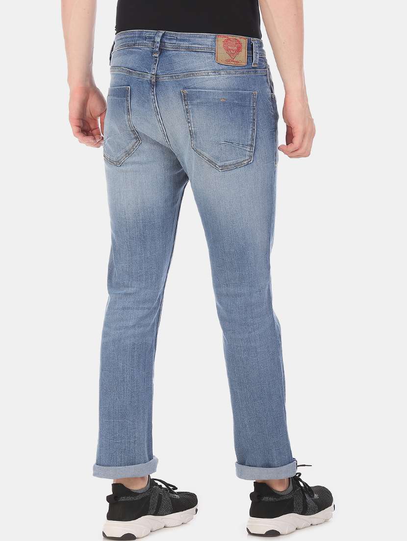 blue light washed denim jeans - 17742475 - Standard Image - 2