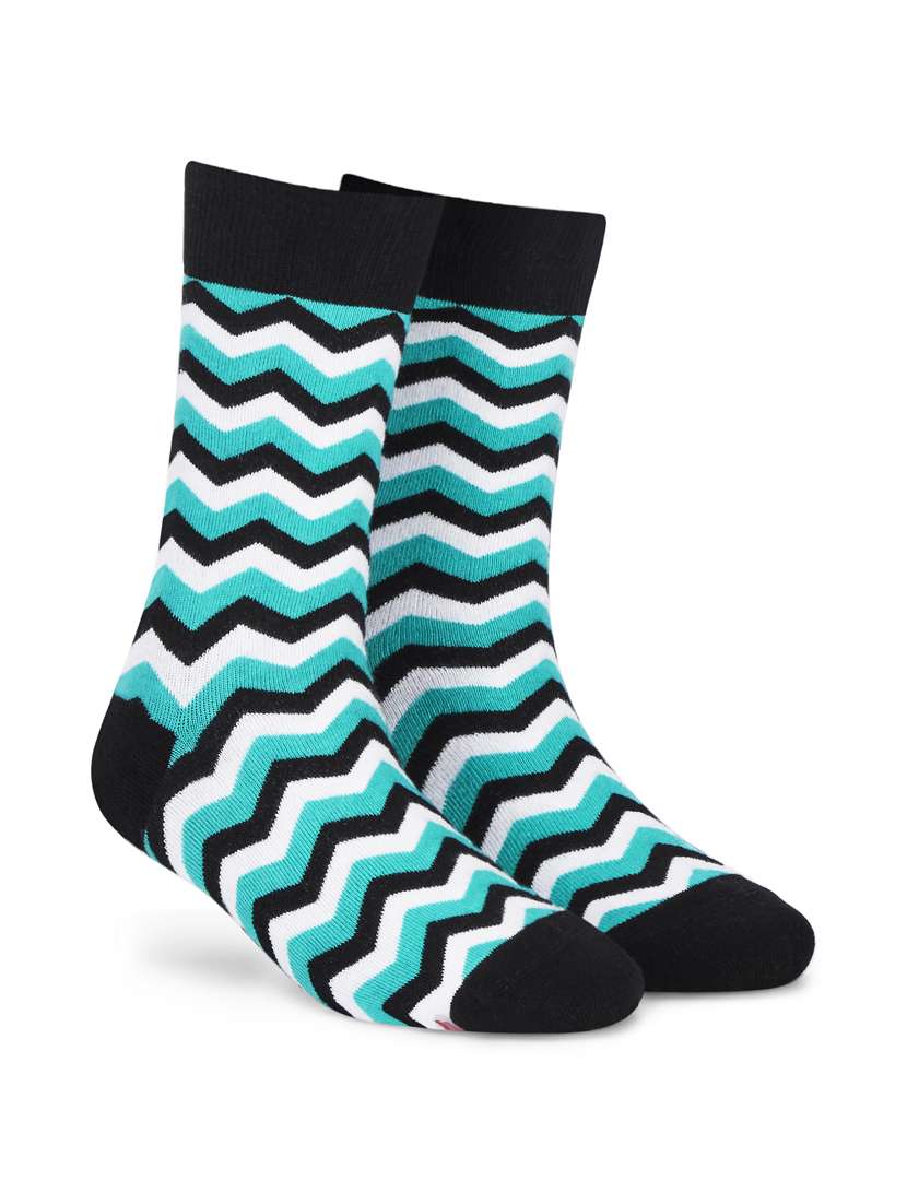 men printed full length sock