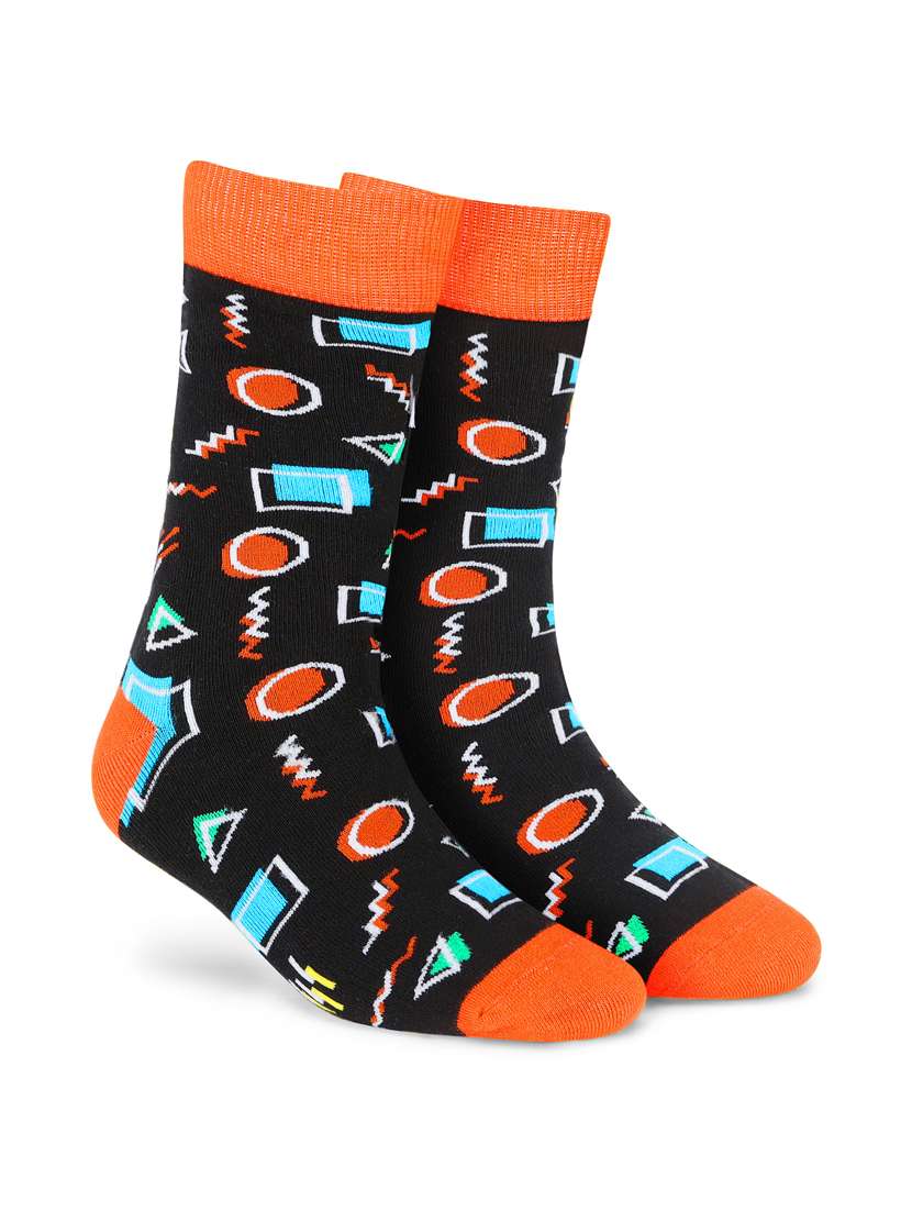 women printed above ankle length socks 