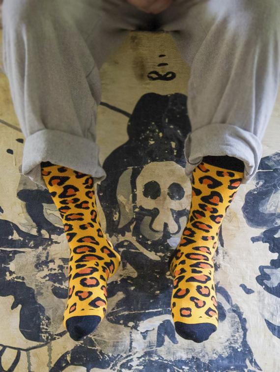 men printed above ankle length sock - 17742847 - Standard Image - 2