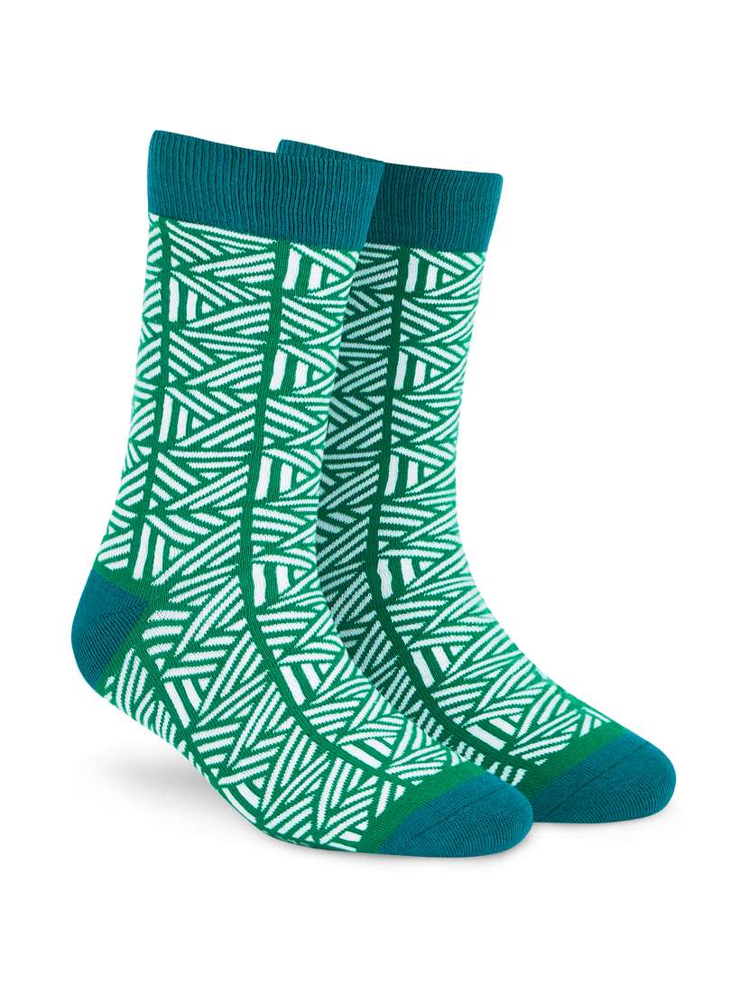 women printed full length sock