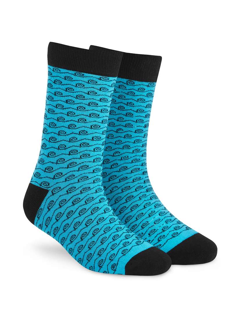 men printed full length sock