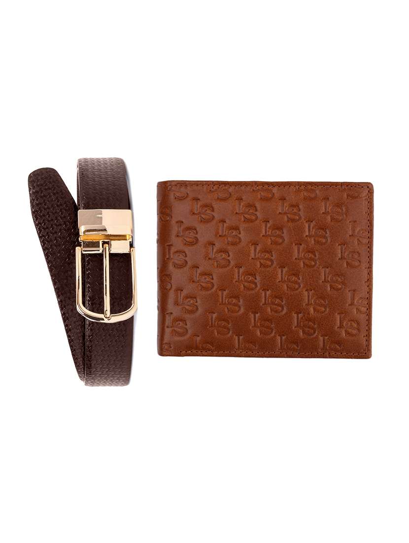 beige leather gift combo