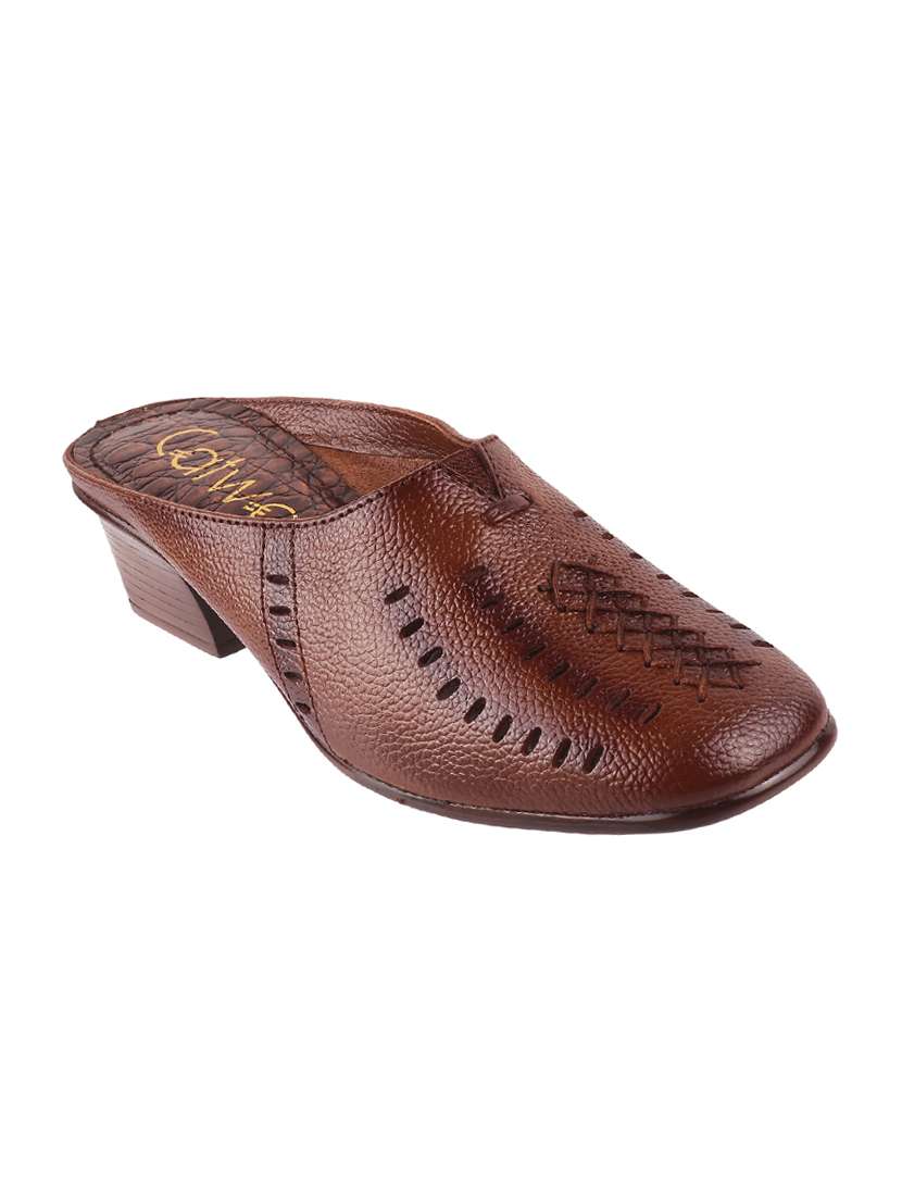 brown leather slip on loafers