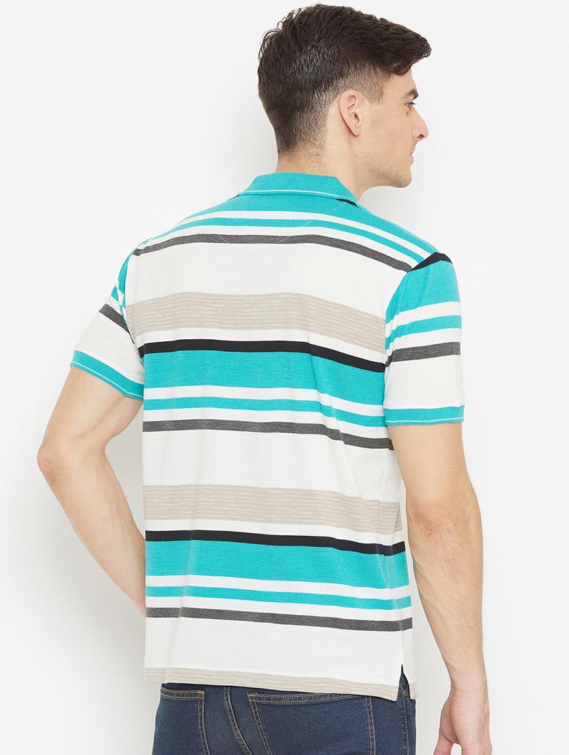 blue striped polo t-shirt - 17745656 - Standard Image - 2