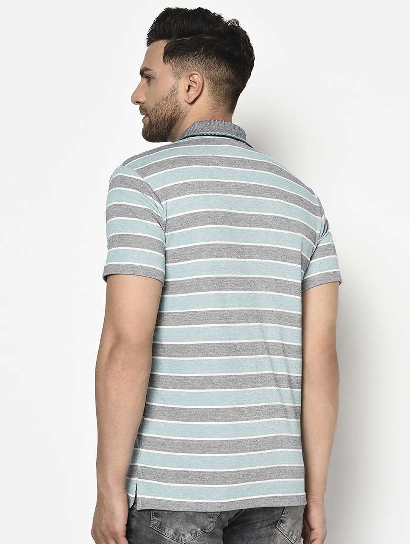 blue striped polo t-shirt - 17745659 -  Standard Image - 2