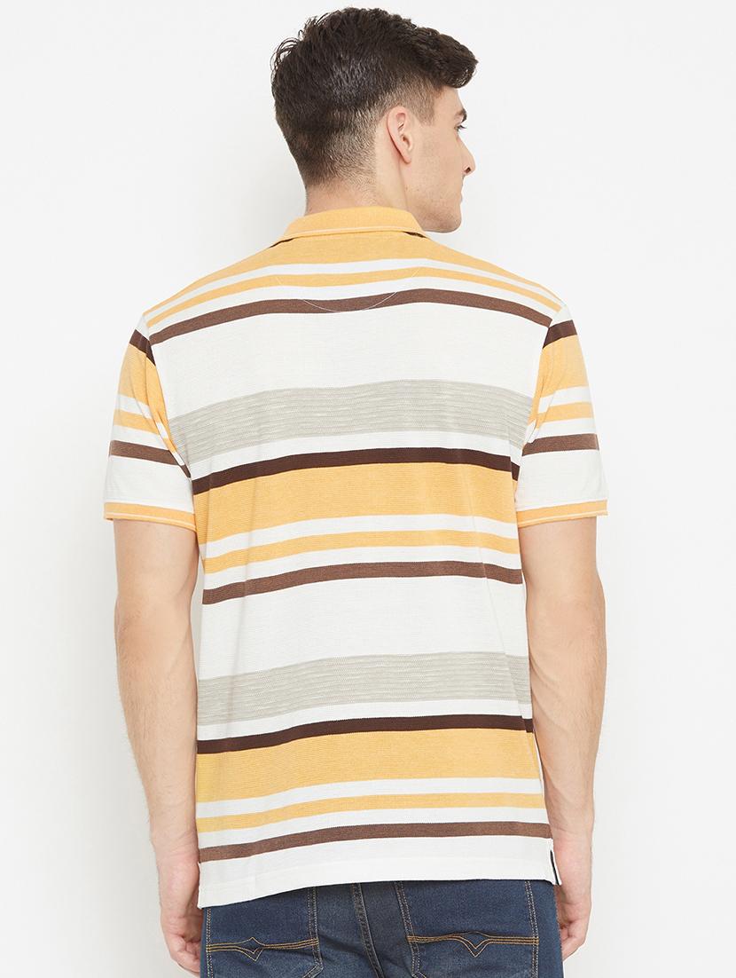 yellow striped polo t-shirt - 17745701 - Standard Image - 2