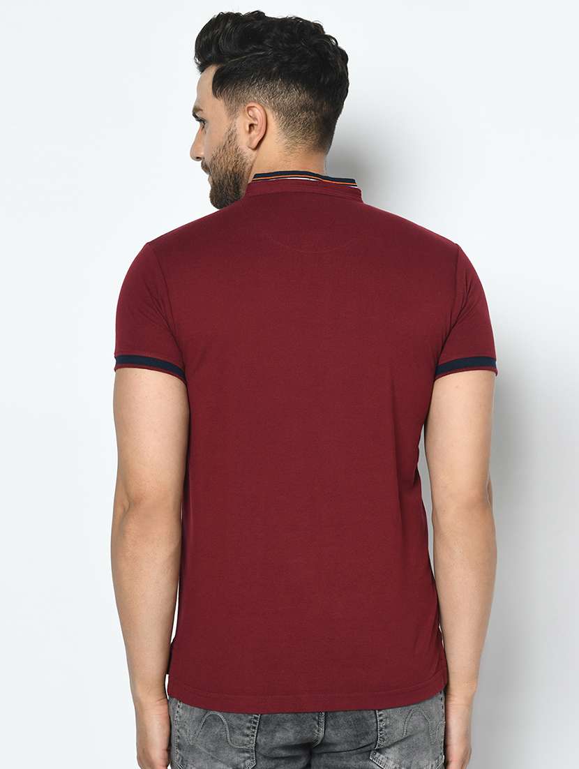 maroon printed t-shirt - 17745738 -  Standard Image - 2