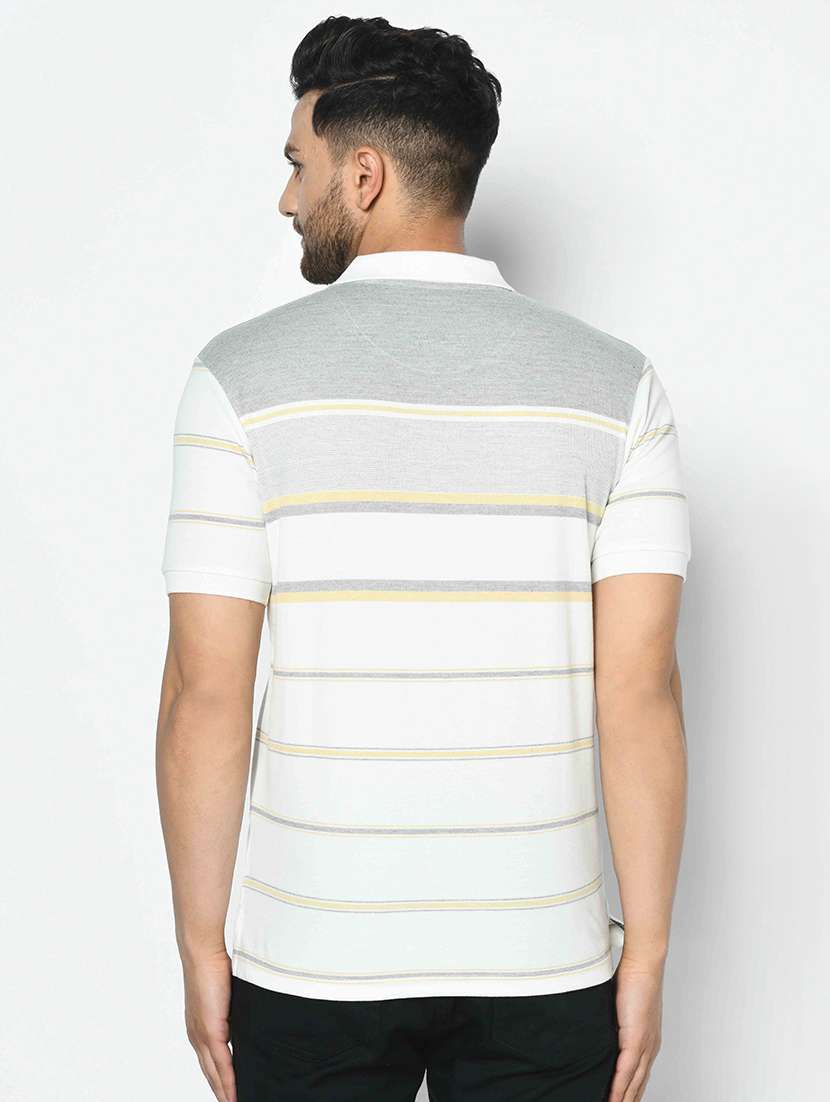 off white striped polo t-shirt - 17745758 - Standard Image - 2