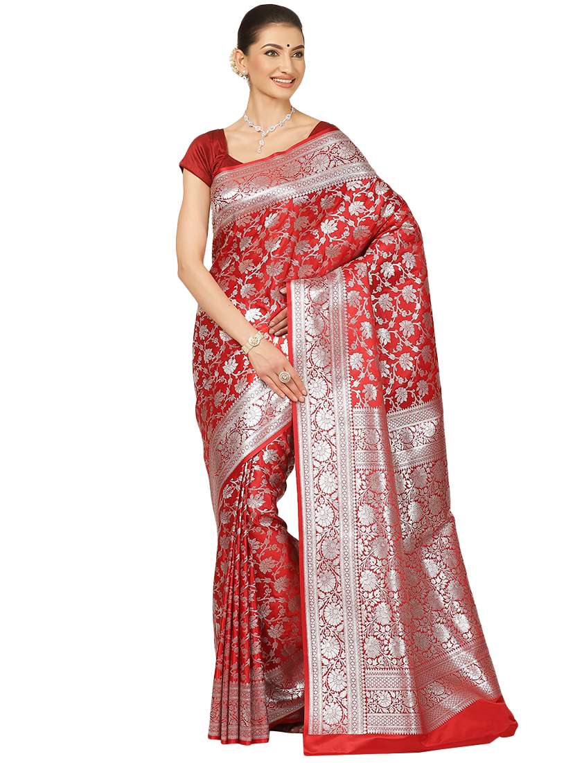 zari work banarasi saree