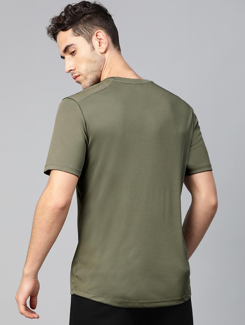 olive green solid t-shirt - 17749578 - Standard Image - 2