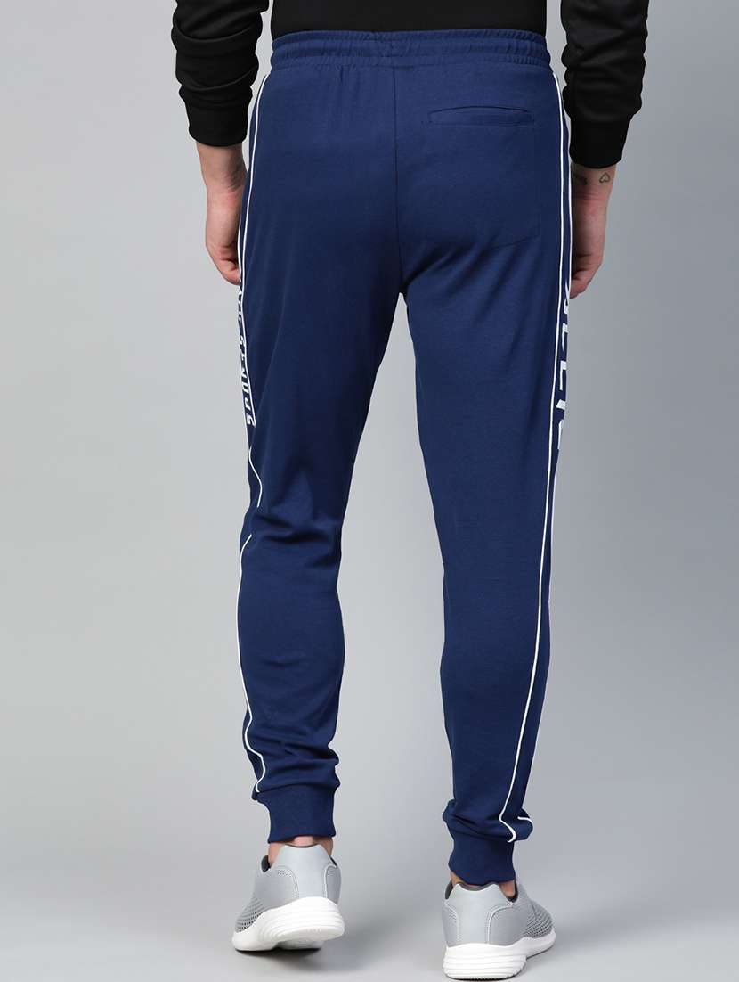 navy blue side taped joggers - 17749649 - Standard Image - 2