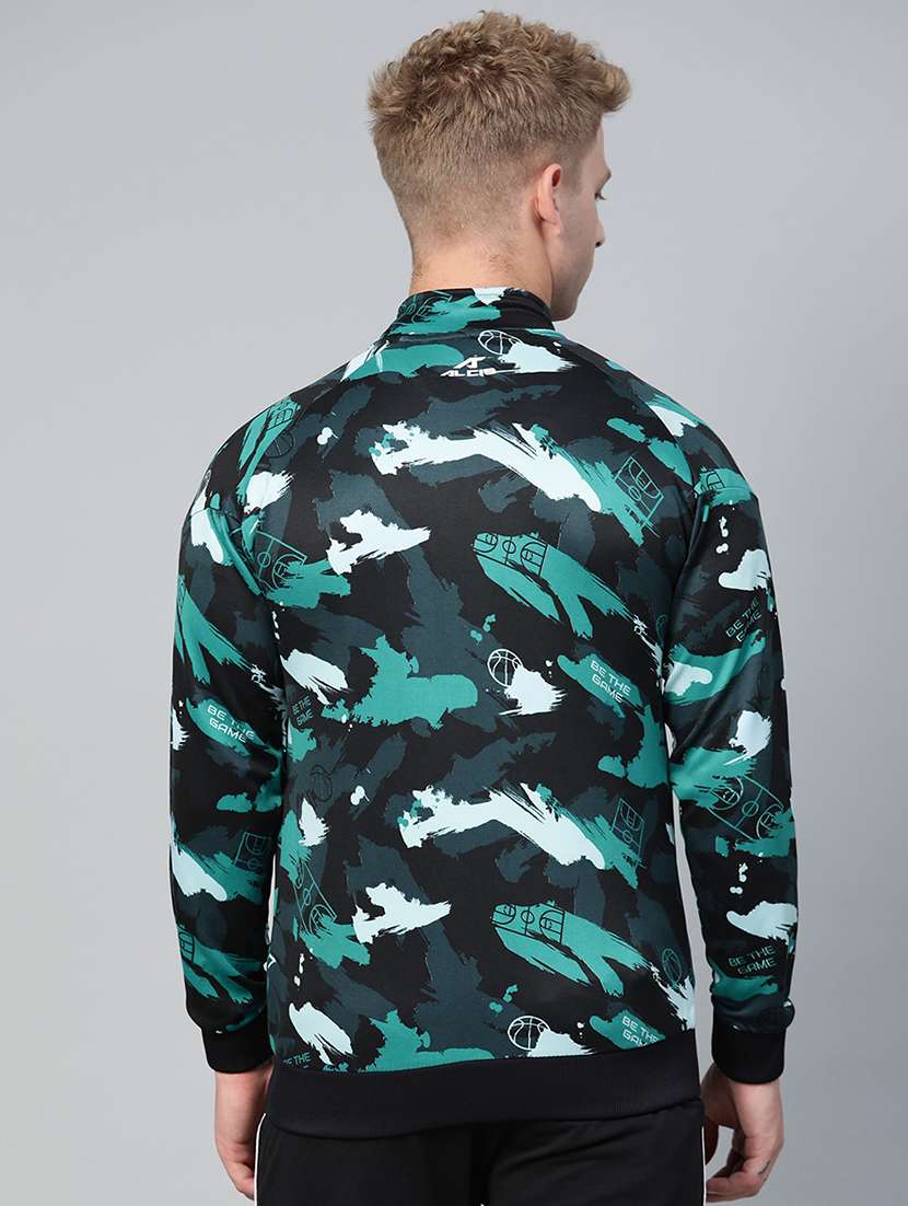 navy blue camouflage printed casual jacket - 17749690 -  Standard Image - 2
