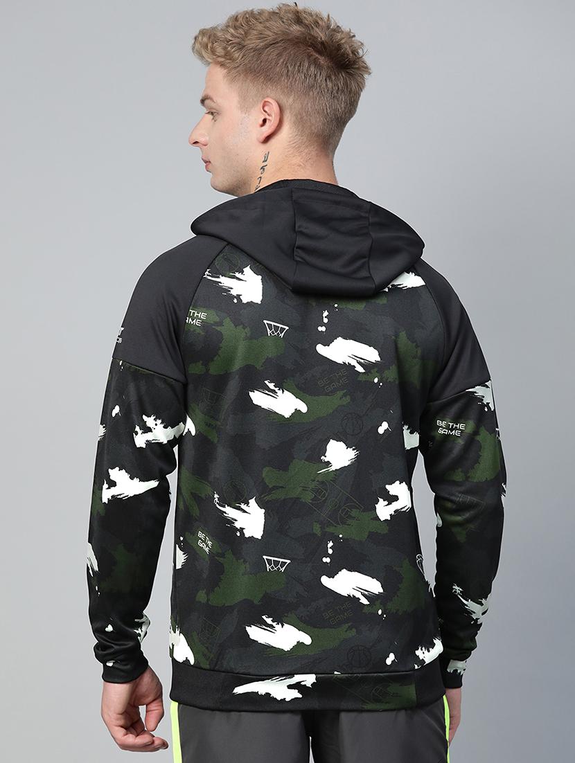 olive green camouflage raglan sweatshirt - 17749699 - Standard Image - 2