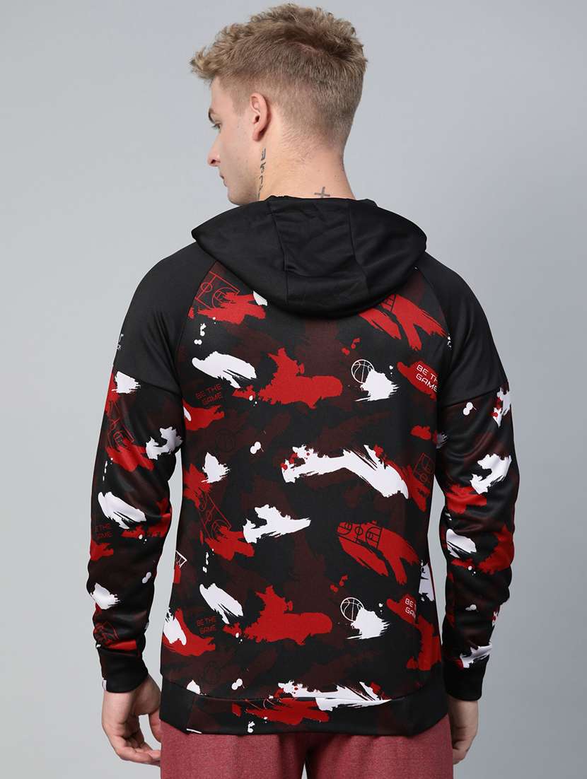 red camouflage raglan sweatshirt - 17749701 - Standard Image - 2