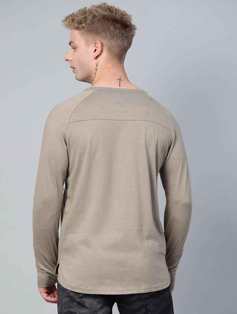 olive green solid raglan t-shirt - 17749710 -  Standard Image - 2