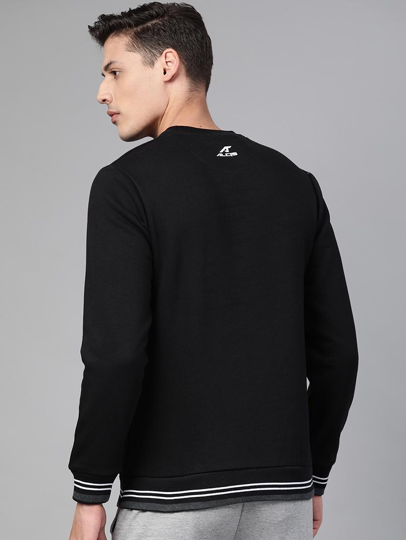 black printed cut & sew sweatshirt - 17749712 - Standard Image - 2