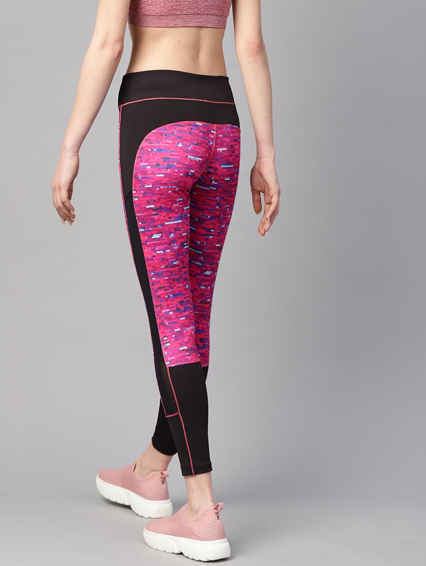 high rise printed track pant - 17749812 - Standard Image - 2