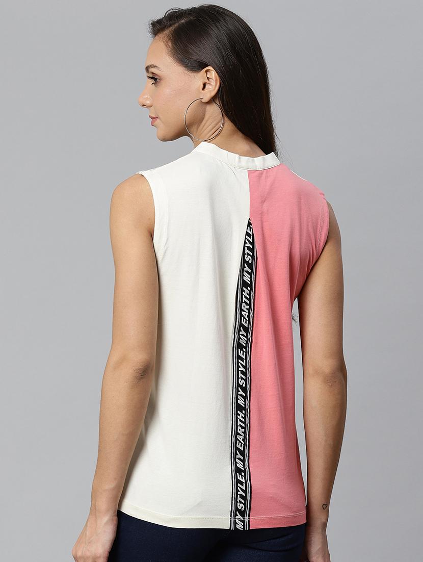 henley neck printed top - 17749848 - Standard Image - 2