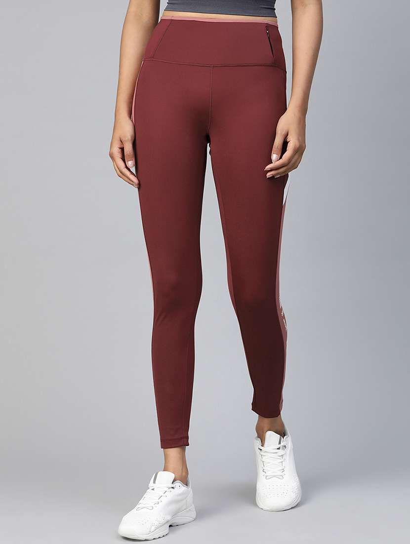 high rise color block leggings 