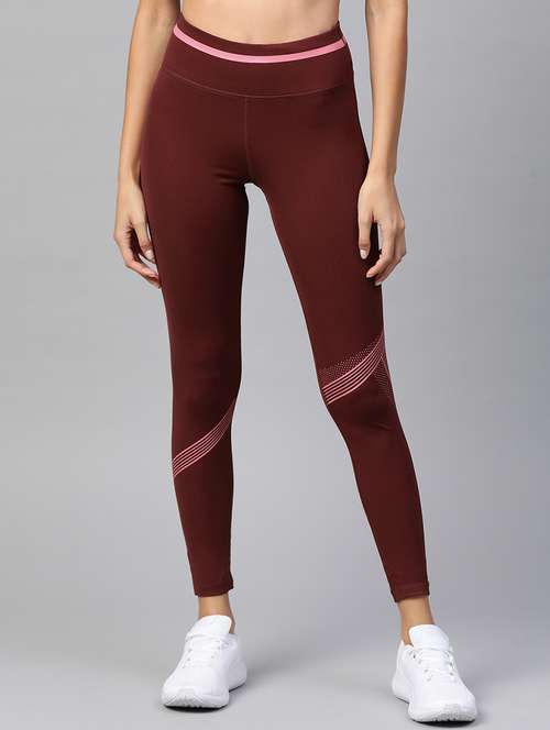 high rise color block leggings - 17750636 - Standard Image - 0