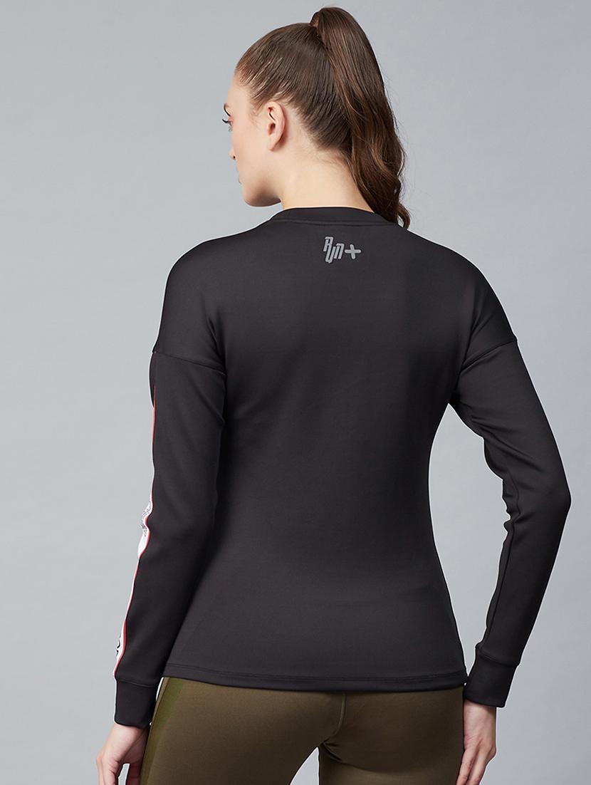 black polyester sweatshirt - 17750691 - Standard Image - 2