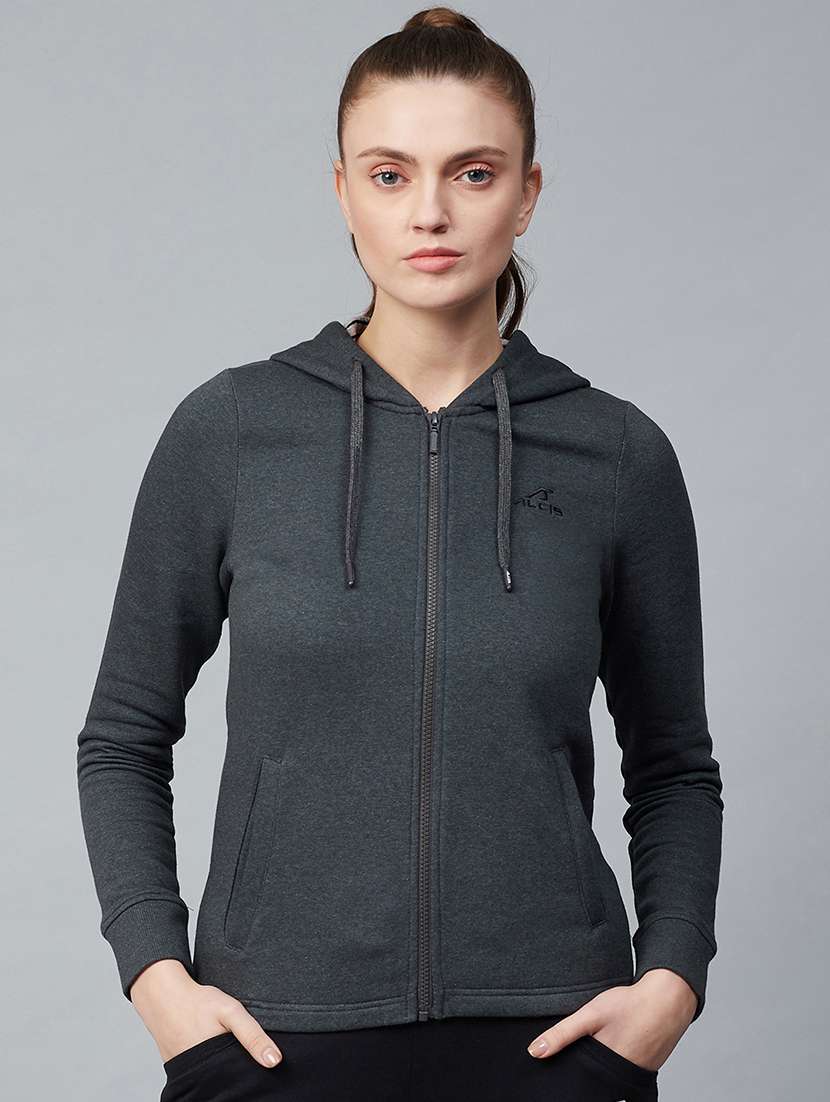 grey polyester sweatshirt