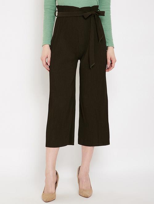 high rise relaxed fit palazzo - 17750799 - Standard Image - 0