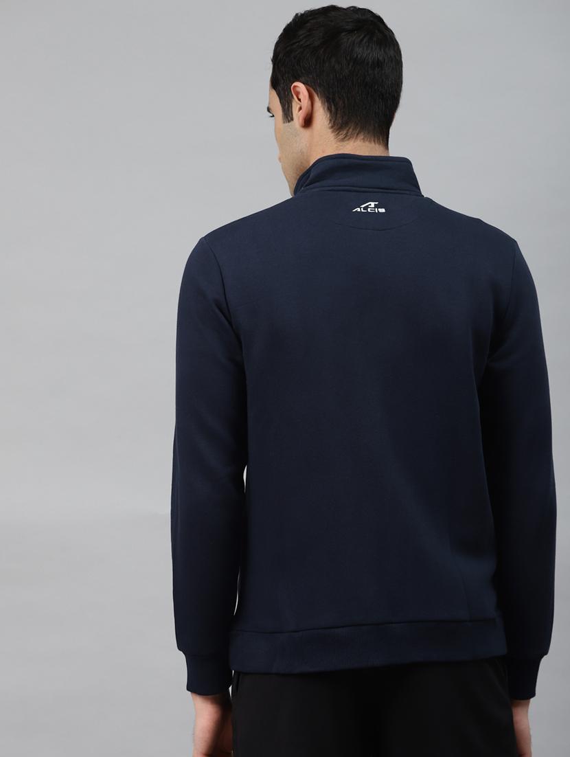 navy blue solid sweatshirt - 17750874 - Standard Image - 2