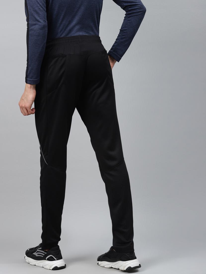black solid full length track pant - 17750892 - Standard Image - 2
