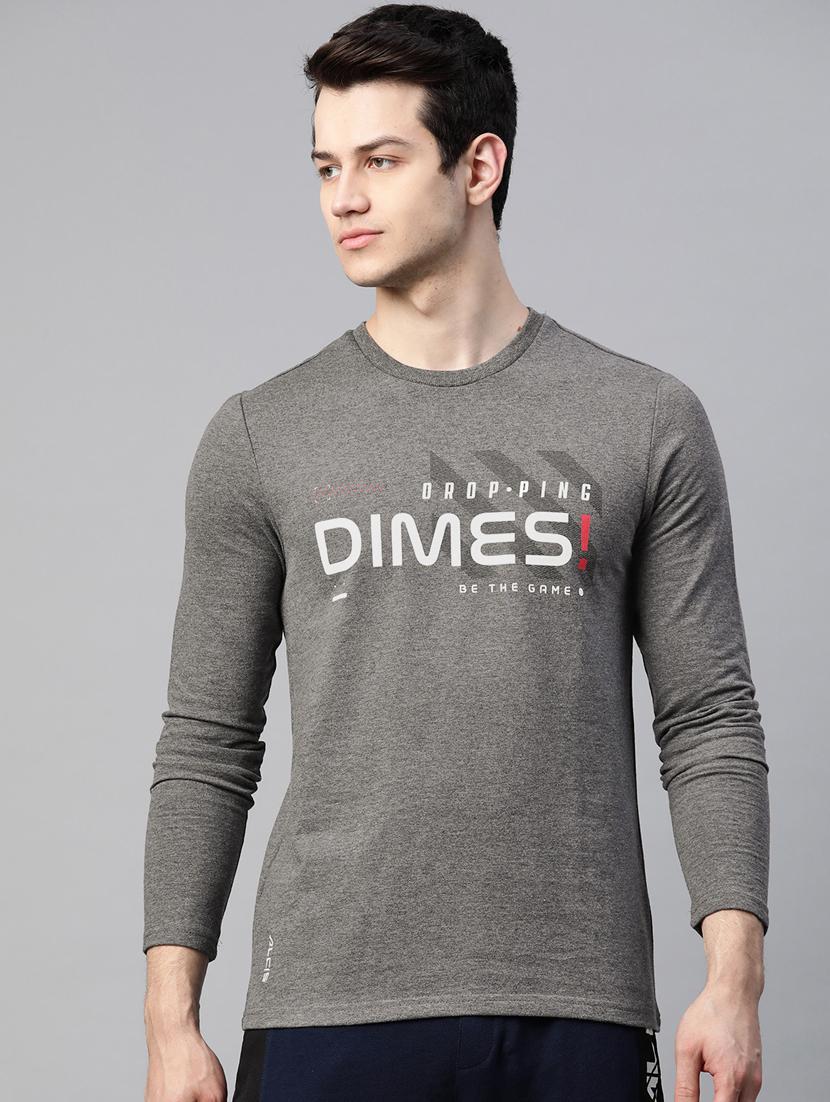 grey printed sweatshirt