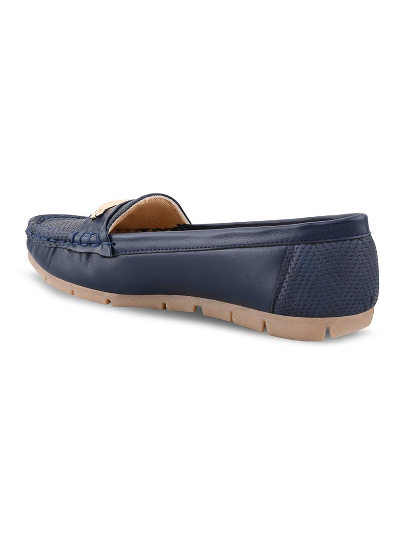 blue synthetic slip on casual shoes - 17750956 - Standard Image - 2