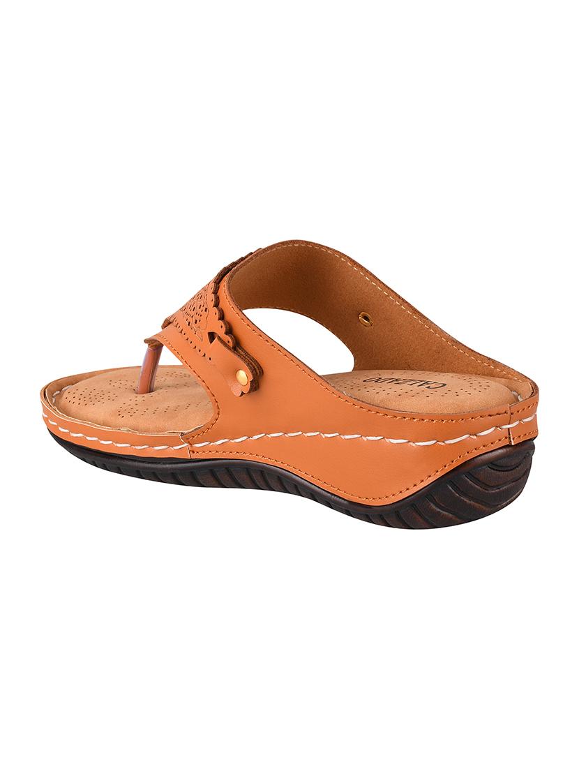 tan toe separator sandal - 17750992 - Standard Image - 2