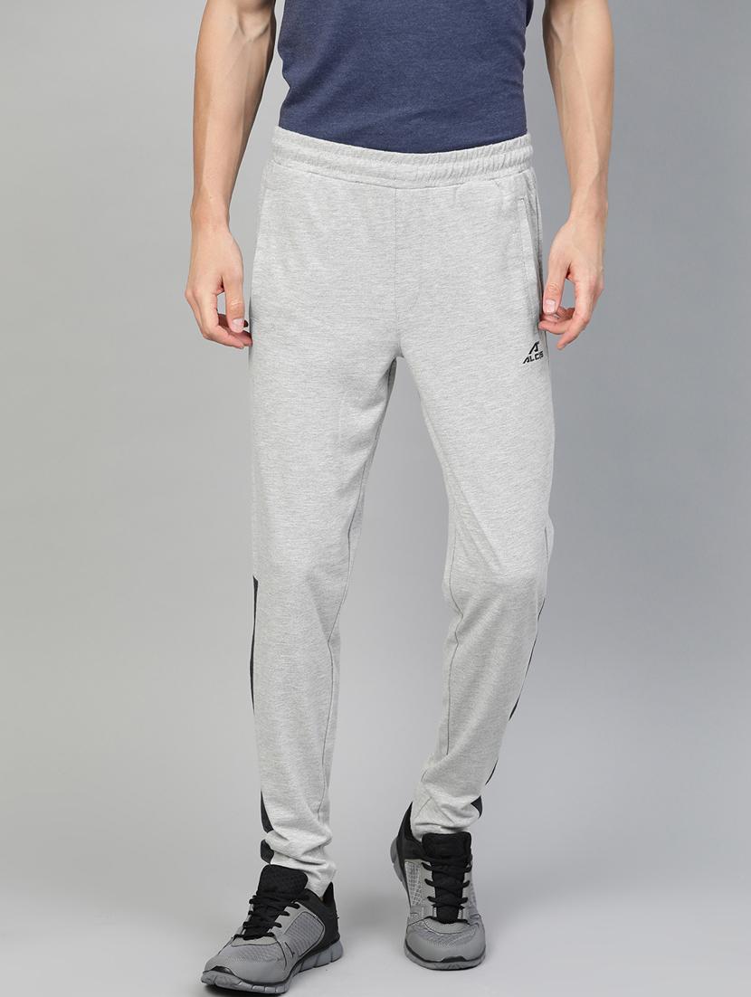 grey side taped full length track pant - 17751800 -  Zoom Image - 0