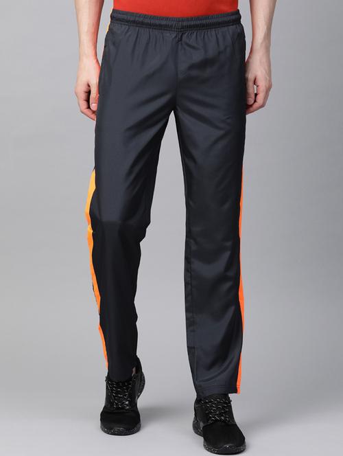 navy blue side taped full length track pant - 17751815 - Standard Image - 0