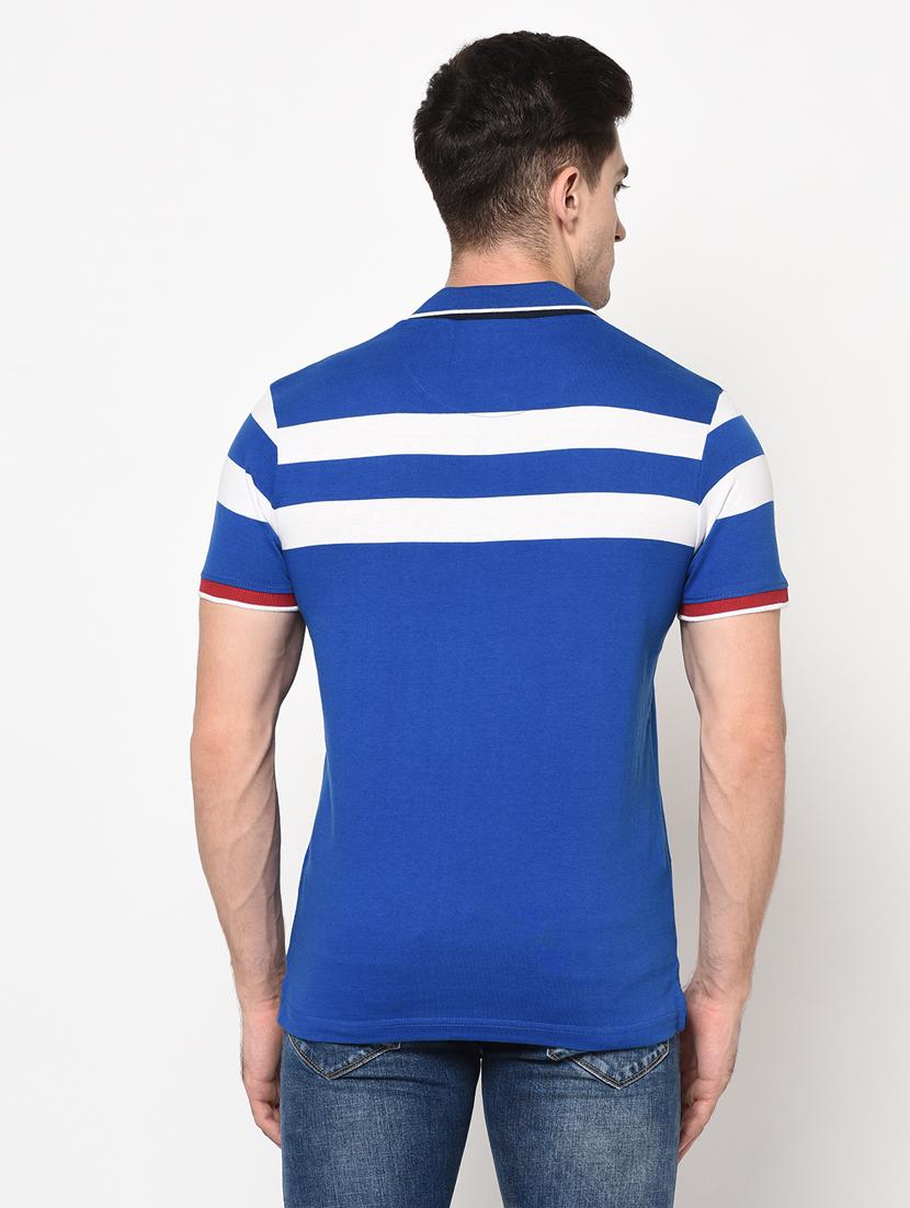 blue striped polo t-shirt - 17751907 - Standard Image - 2